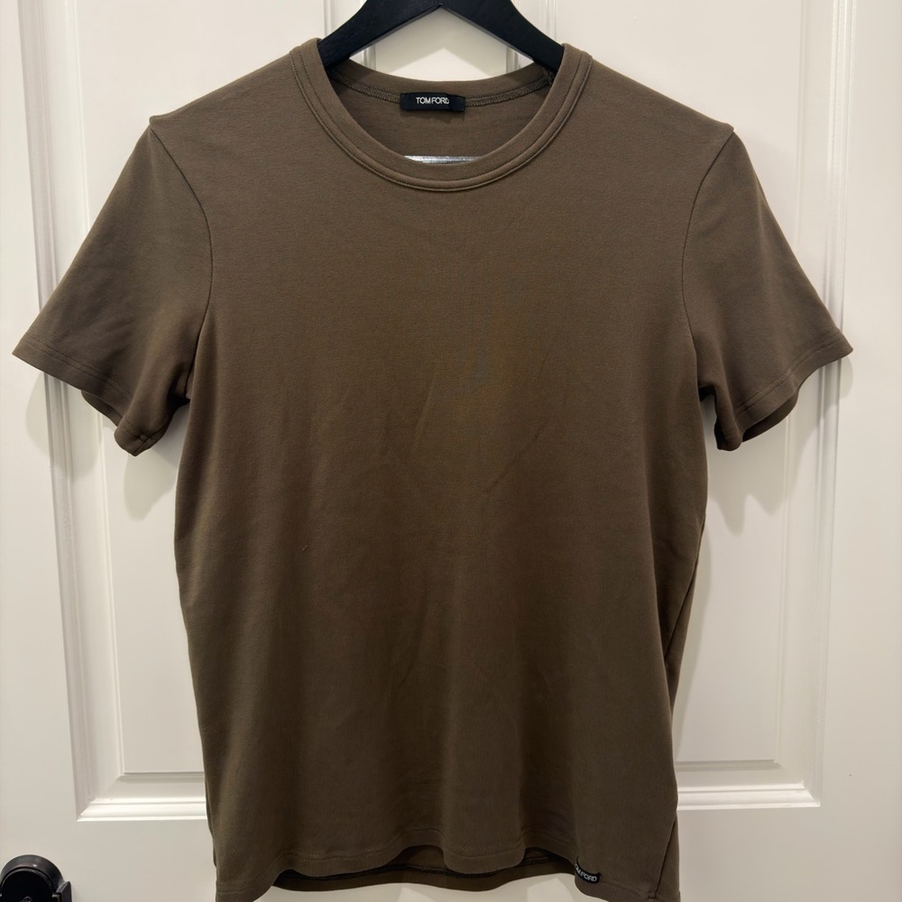 Tom Ford Brown Men's Short Sleeve Tee